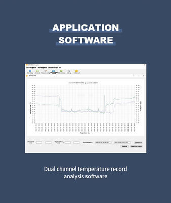 Industry Grade Digital USB Dual Channel T Type Temperature Data Logger -100-400 Range