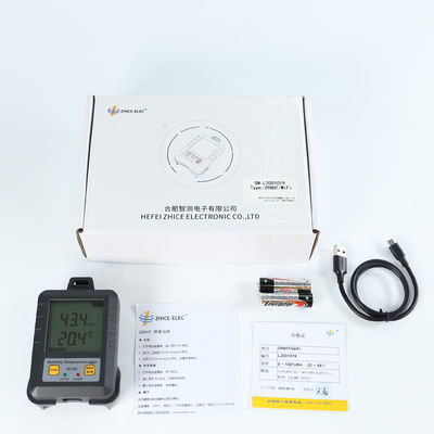 High Accuracy LCD Display Alarm Sensor Wireless Real Time Temperature Humidity Data Logger with WIFI