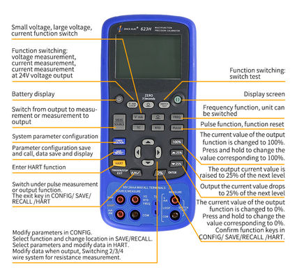24V Loop Power Multifunction Process Calibrator with 0.01% Accuracy Signal Generator