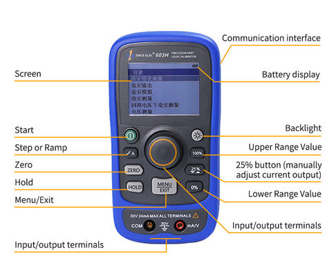 LCD Display Signal Generator 725 726 754 Replacement Resistance Handheld Multifunction Loop Calibrator