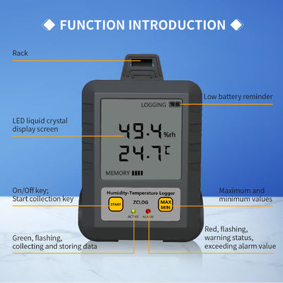 Pharmaceutical Industry WIFI LCD Display Temperature and Humidity Data Logger with Sensor 97*72*31mm