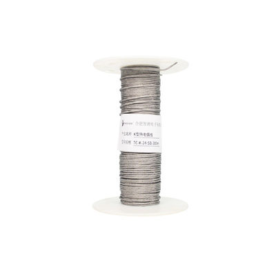 Industrial Single Core K-Type Thermocouple Probe with Stainless Steel Braiding and Plug