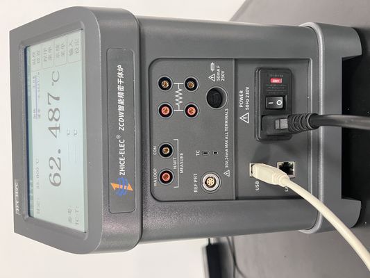 OEM Supported Portable 33-350 Degree Touch Screen Temperature Gauge Bath Calibration Dry Well Block Calibrator