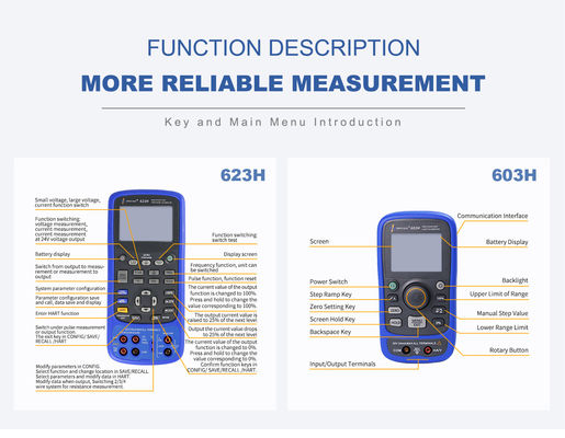 Multifunction Resistance Thermocouple Rtd Process Calibrator for Output Process Signal