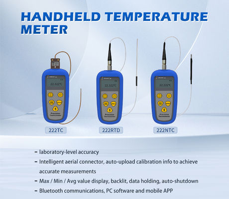 Precision Handheld NTC Thermometer with Backlight Display and Single Channel Design