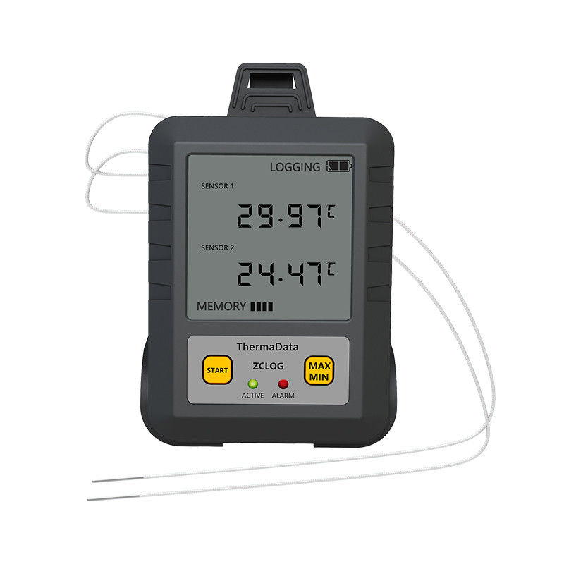 Industry Grade Digital USB Dual Channel T Type Temperature Data Logger -100-400 Range