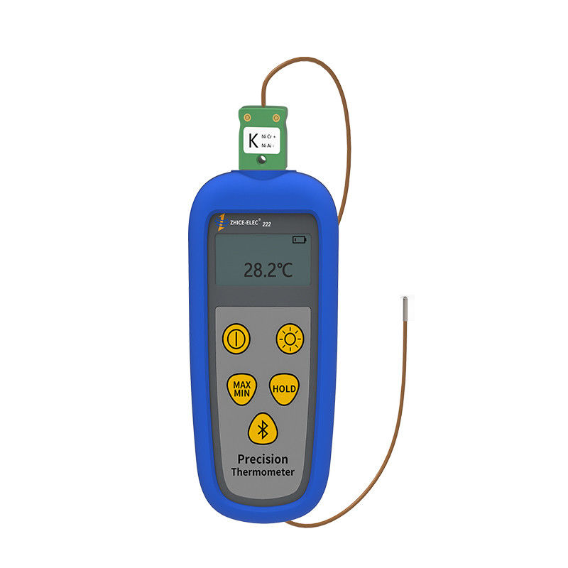 Backlight Display K Type Thermocouple Thermometer with Bluetooth and High Resolution