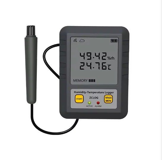 Pharmaceutical Industry WIFI LCD Display Temperature and Humidity Data Logger with Sensor 97*72*31mm