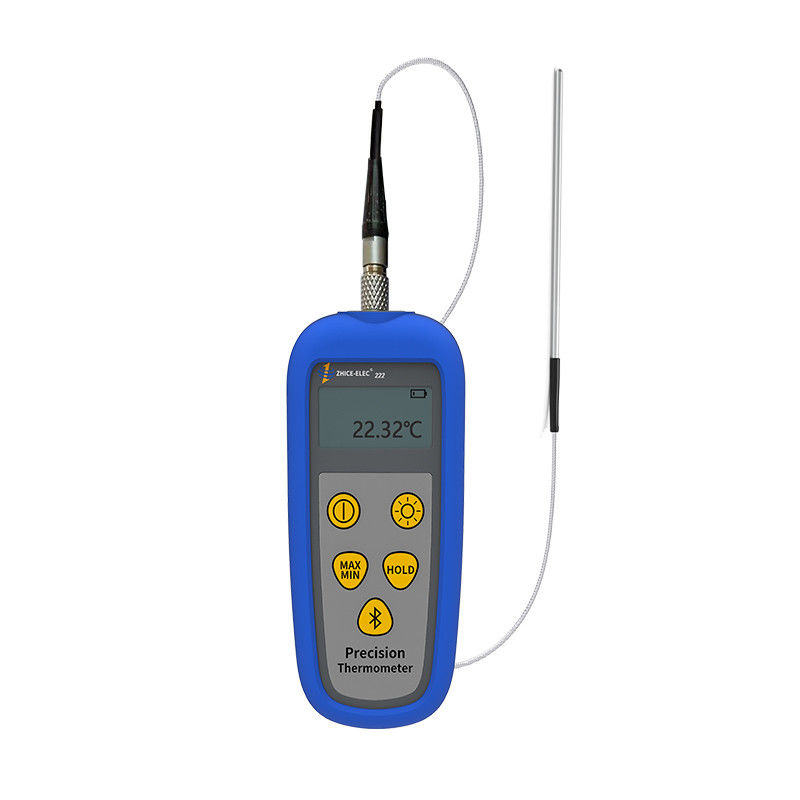 Temperature Recording Handheld RTD Thermometer with 0.05 Degree Precision and Display